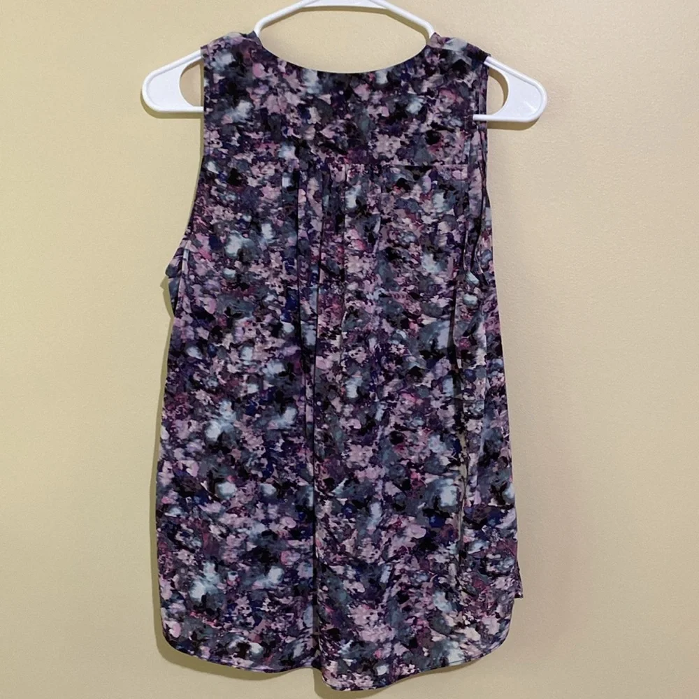 Rebecca Taylor 100% Silk V Neck Tank Size 6 - Picture 4 of 4